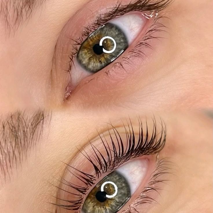 Rehaussement de cils XXL avec teinture noire et soin à la kératine – regard intense et naturel dans notre institut de beauté à Arras