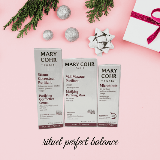 Rituel Perfect Balance Mary Cohr – sérum purifiant, Matimasque, Microbiotic – Disponible au Boudoir de Charlotte Arras